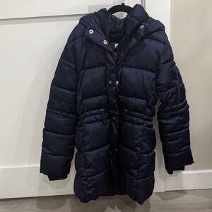 GAP Kids girls Dark Blue puffer jacket sz M